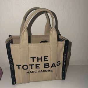 Marc Jacobs Tan Tote with Black Accents